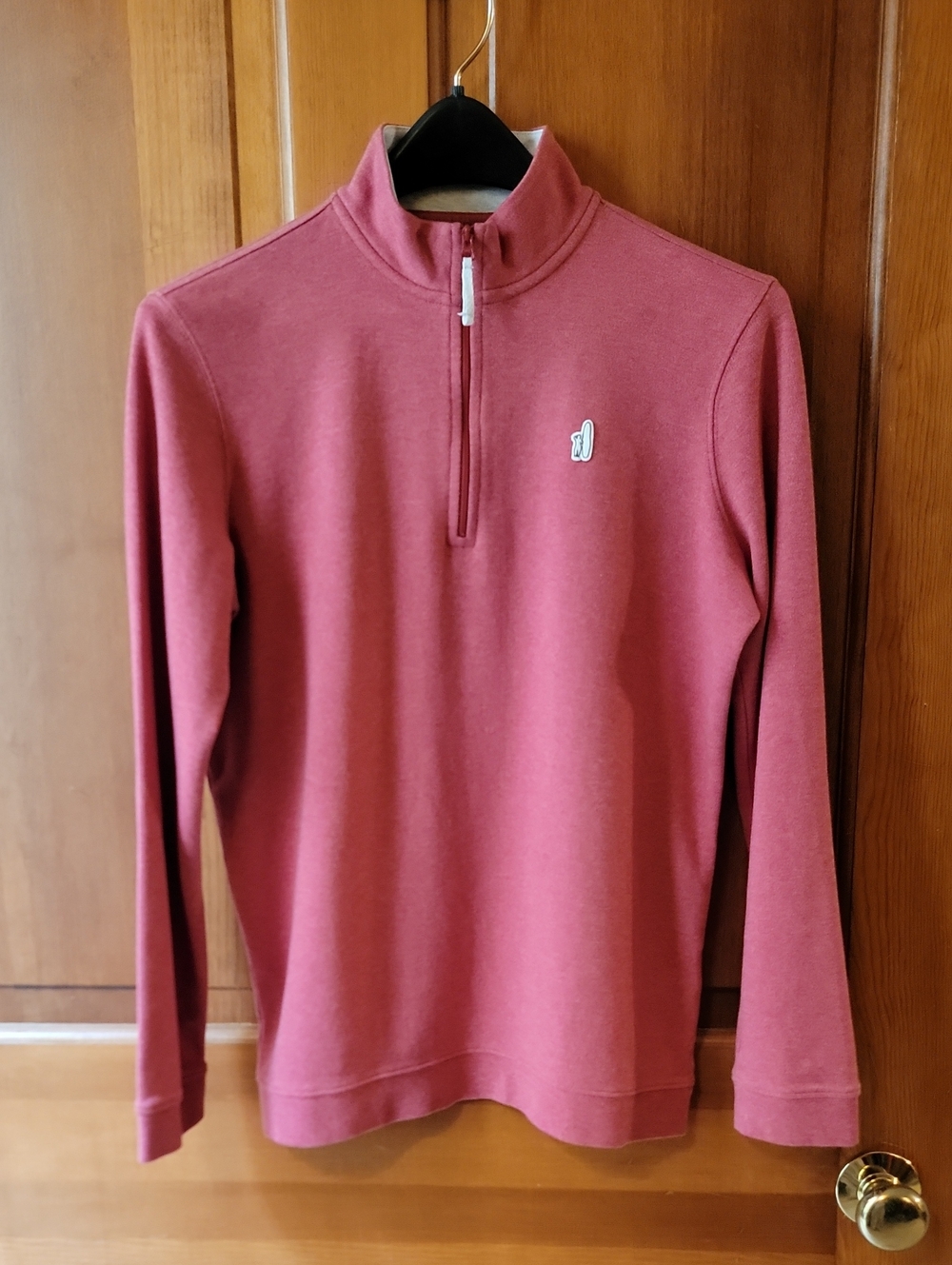 Johnnie O Boys Prep Serrano Red Pima Cotton Quarter Zip Pullover Size 16